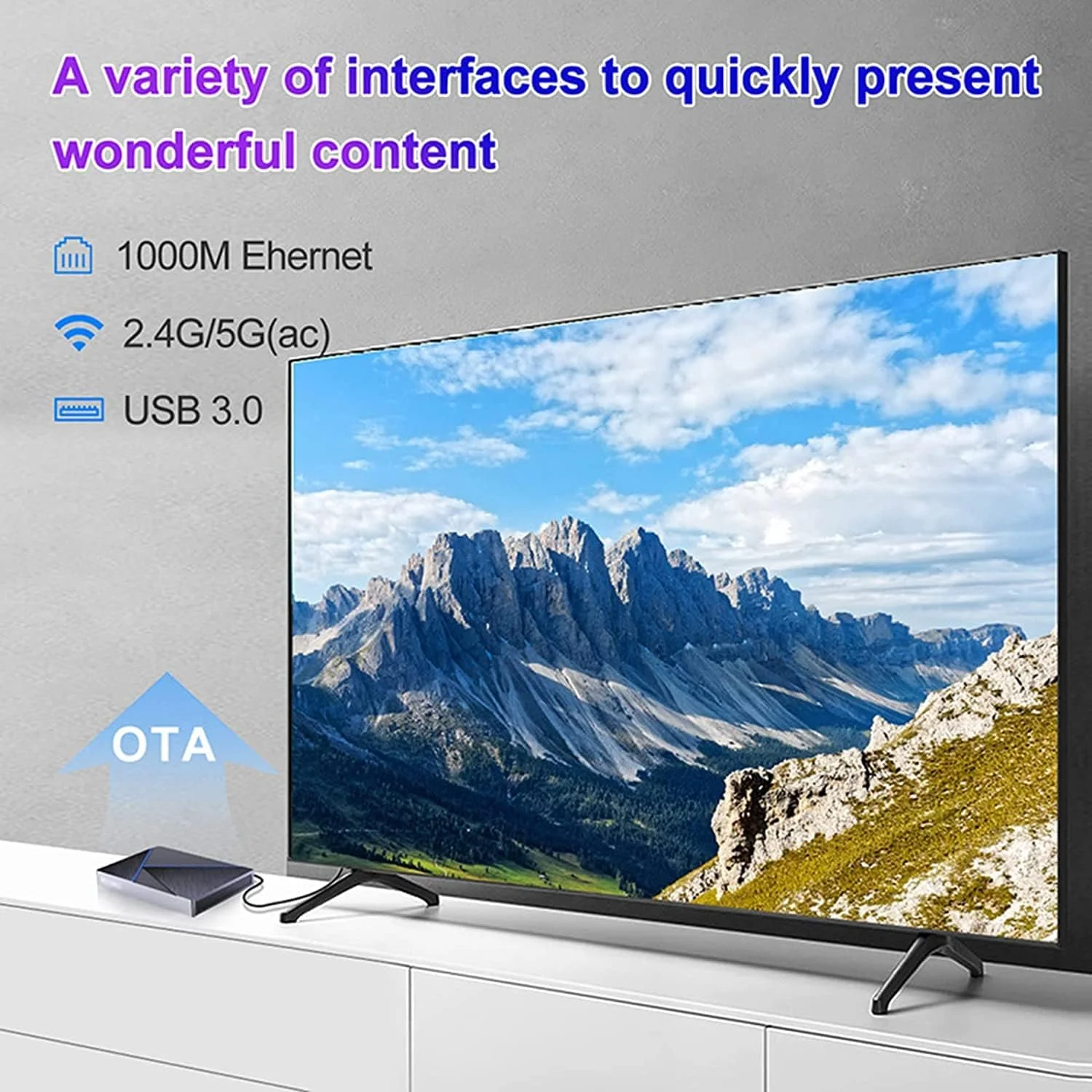 اندروید باکس 12.0، H96 Max V56 اندروید باکس هوشمند با پردازنده چهار هسته ای RK3566 64 بیتی Cortex-A55، پشتیبانی از ویدئوهای Ultra HD 8K / وای فای 2.4G 5.8G / بلوتوث 4.0 / پورت اترنت 1000M، رم 8 گیگابایت + حافظه 64 گیگابایت