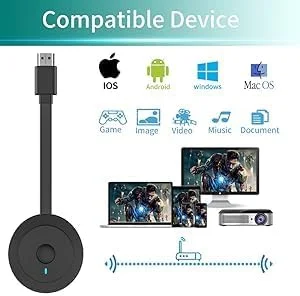 تبدیل هر صفحه نمایش به یک سینمای بی‌سیم - دانگل نمایشگر HDMI 1080P | انعکاس هوشمند صفحه نمایش Mira-Cast برای تلویزیون، پروژکتور، لپ تاپ، تبلت و تلفن هوشمند