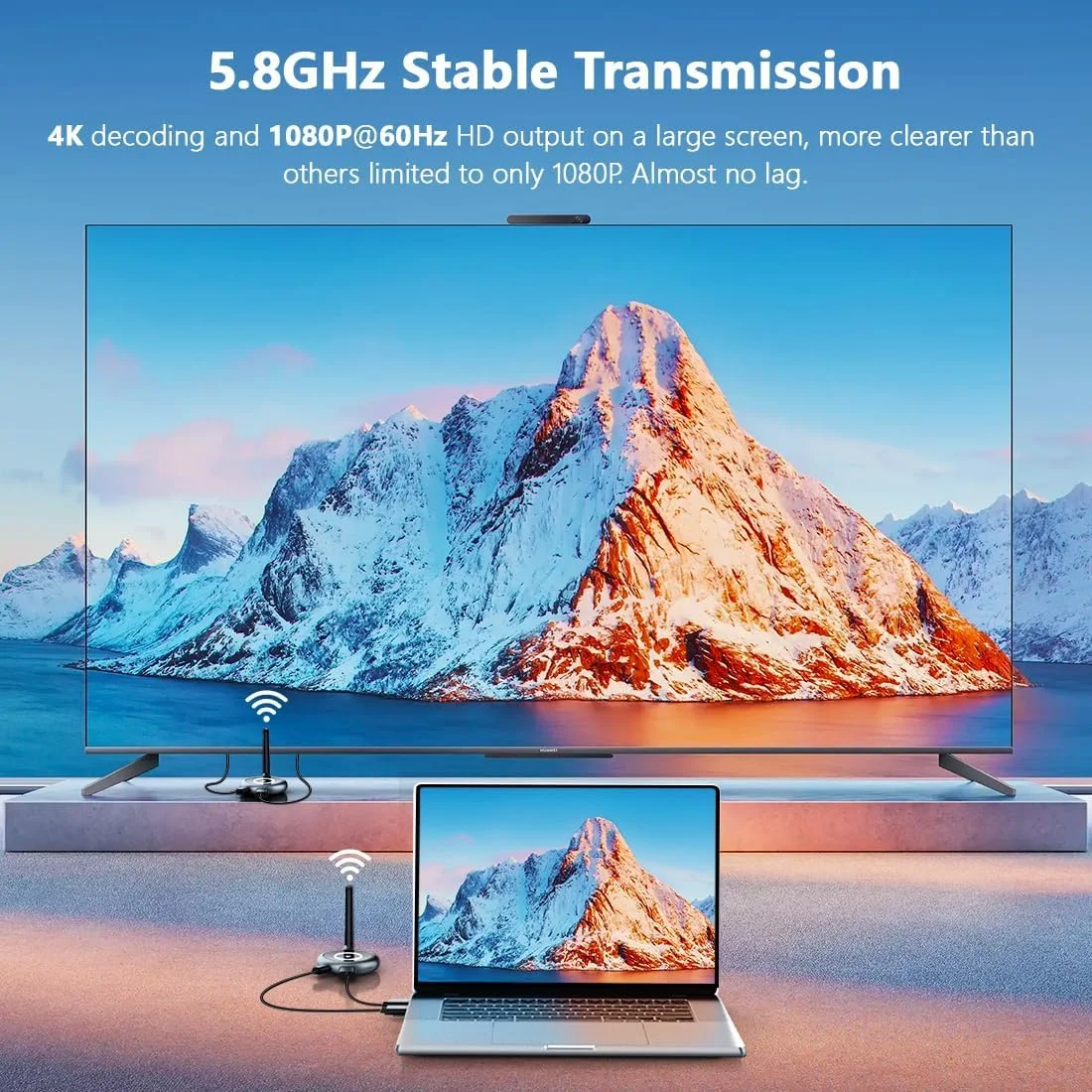 گیرنده HDMI بی سیم TIMBOOTECH - فقط گیرنده - پشتیبانی از حداکثر 4 گیرنده، توسعه دهنده بی سیم HDMI 5.8G برای پخش از رایانه شخصی، لپ تاپ، دوربین، جعبه تلویزیون به تلویزیون ها، مانیتورها، پروژکتورهای متعدد گیرنده HDMI بی سیم TIMBOOTECH - فقط گیرنده - پشتیبانی از حداکثر 4 گیرنده، توسعه دهنده بی سیم HDMI 5.8G برای پخش از رایانه شخصی، لپ تاپ، دوربین، جعبه تلویزیون به تلویزیون ها، مانیتورها، پروژکتورهای متعدد