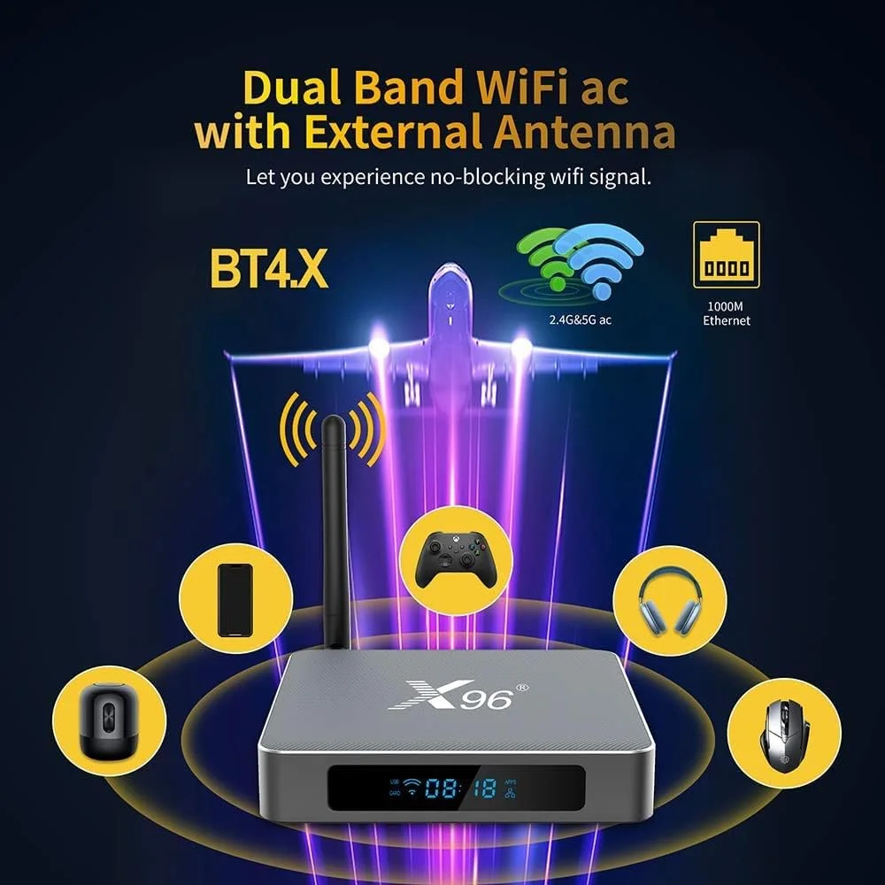 اندروید باکس 11.0، اندروید باکس هوشمند Rk3566 چهار هسته ای ARM Cortex-A73 و دو هسته ای ARM Cortex-A53، وای فای 2.4G/5.0G اترنت 1000M، پشتیبانی از H.265/3D/8K Ultra HD/BT 4.0، 8 گیگابایت + 64 گیگابایت