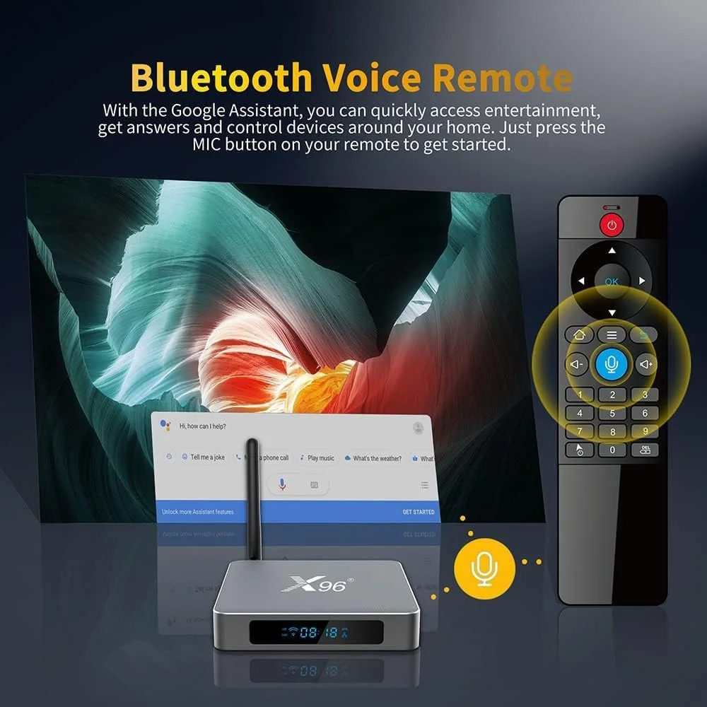 اندروید باکس 11.0، اندروید باکس هوشمند Rk3566 چهار هسته ای ARM Cortex-A73 و دو هسته ای ARM Cortex-A53، وای فای 2.4G/5.0G اترنت 1000M، پشتیبانی از H.265/3D/8K Ultra HD/BT 4.0، 8 گیگابایت + 64 گیگابایت