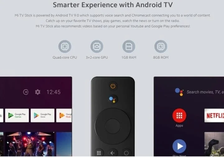 MNN TV Stick، پخش کننده رسانه ای با دکمه نتفلیکس، HDMI، تمام کانال های جهان با بسته کامل رایگان برای یک سال.