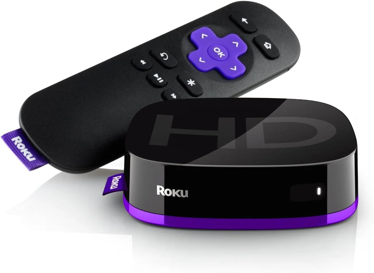 دستگاه پخش رسانه ای Roku Express مشکی 1080p HD با اتصال Wi-Fi و HDMI برای تلویزیون، پشتیبانی از Netflix، Hulu Video، Disney+