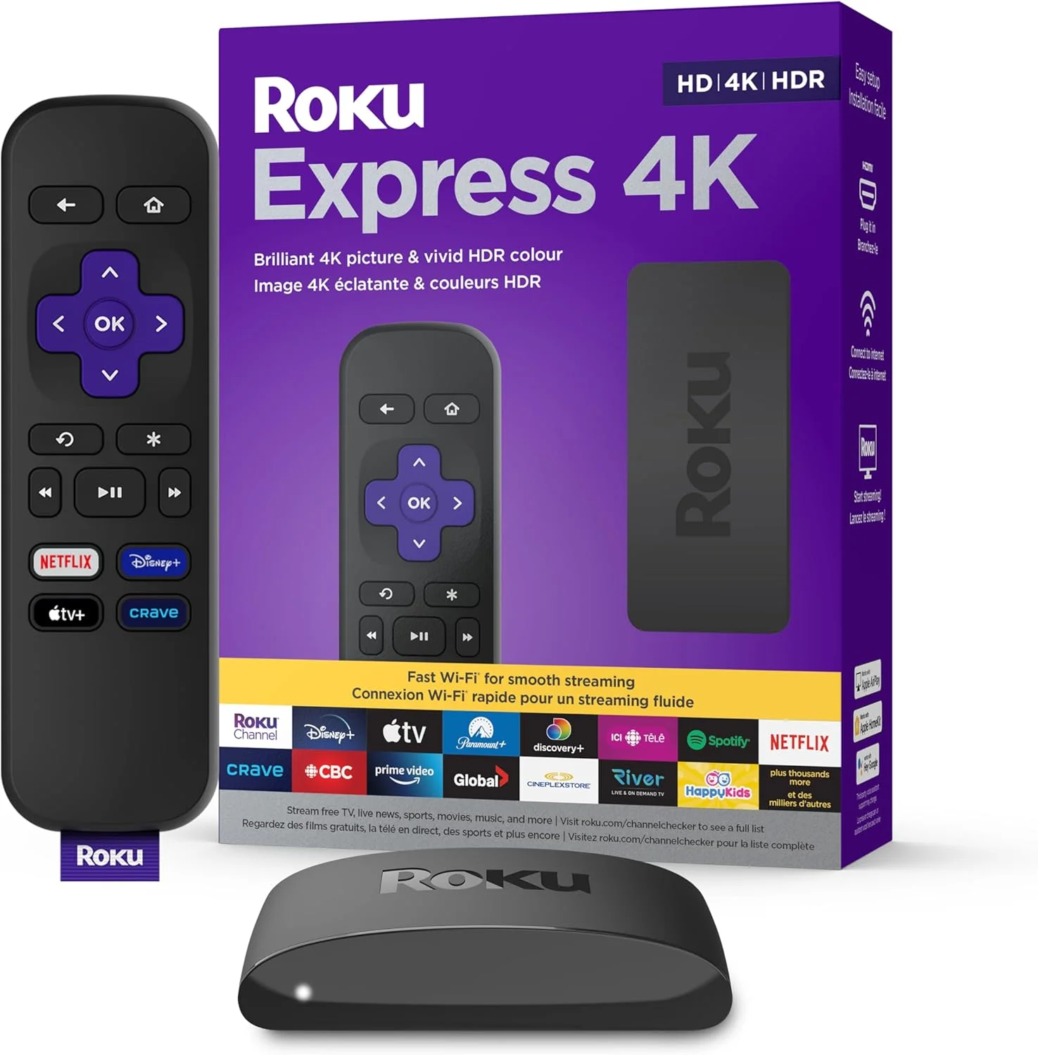 دستگاه پخش جریانی Roku Express 4K مدل 3940CA