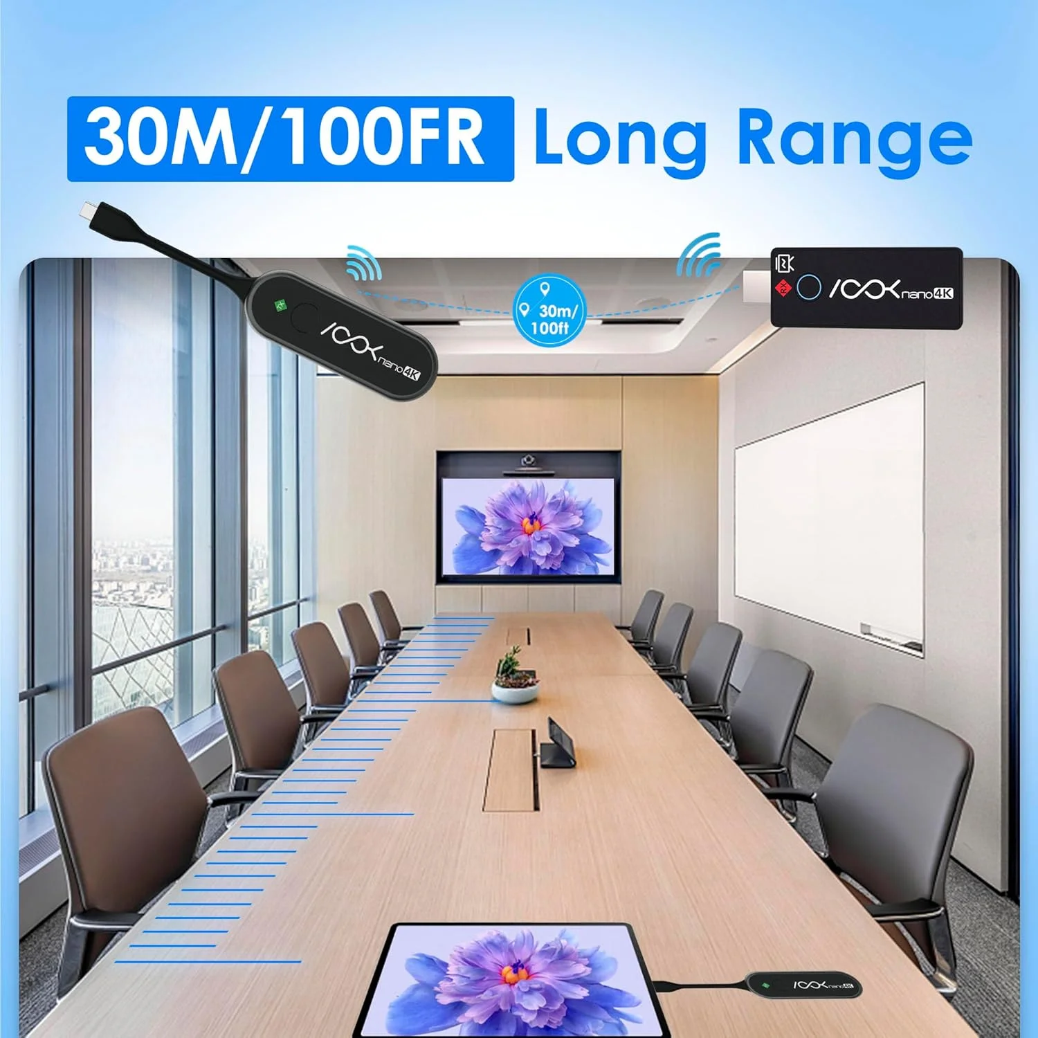 فرستنده و گیرنده HDMI بیسیم RGBlink ASK nano UHD، USB-C، 4K، 40 متر، Plug & Play، آیفون 15/تبلت/لپ تاپ به تلویزیون فرستنده و گیرنده HDMI بیسیم RGBlink ASK nano UHD، USB-C، 4K، 40 متر، Plug & Play، آیفون 15/تبلت/لپ تاپ به تلویزیون