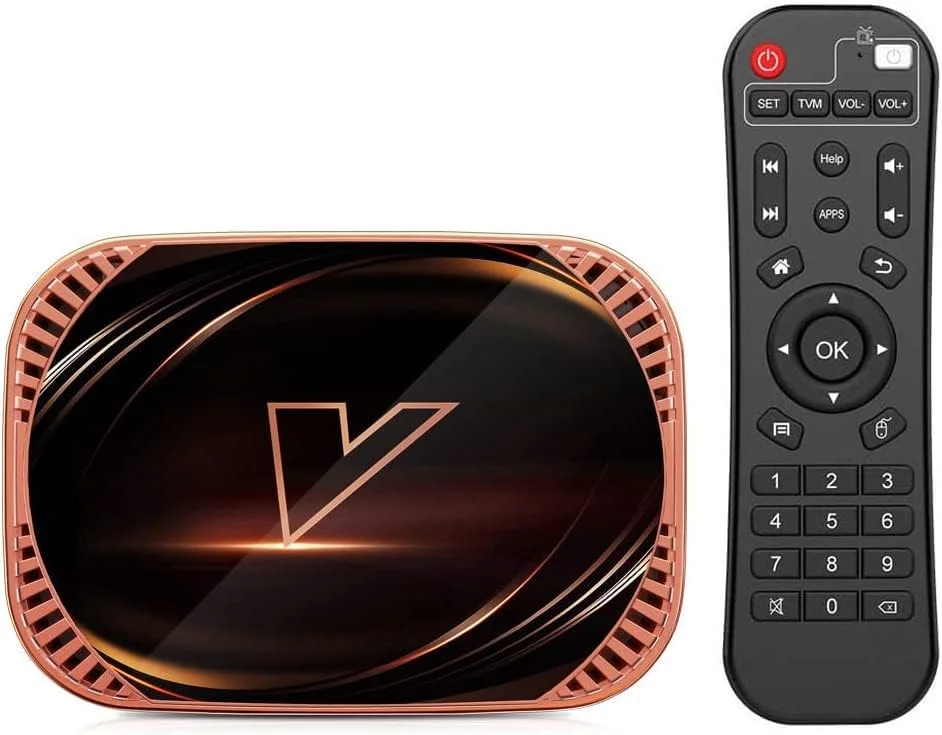 اندروید باکس LIROM Android 11.0، مدل VONTAR X4 با پردازنده چهارهسته‌ای Amlogic S905X4 64Bit ARM Cortex A55، پشتیبانی از وای‌فای دوگانه 2.4G/5.0G، کیفیت 8K Utral HD H.265، بلوتوث 4.0، اترنت 1000M، حافظه 4 گیگابایت + 128 گیگابایت