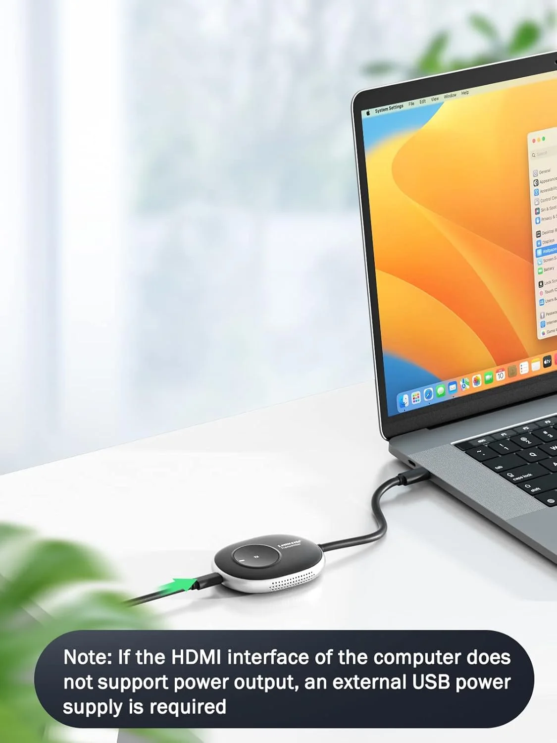 فرستنده USB C بی سیم Lemorele، انتقال بی سیم HDMI VGA 5G از 8 TXS به 1RX پشتیبانی می کند، انتقال بی سیم HDMI 1080P با برد 50 متر برای پخش صدا و تصویر از رایانه شخصی، لپ تاپ به تلویزیون های HD و پروژکتور