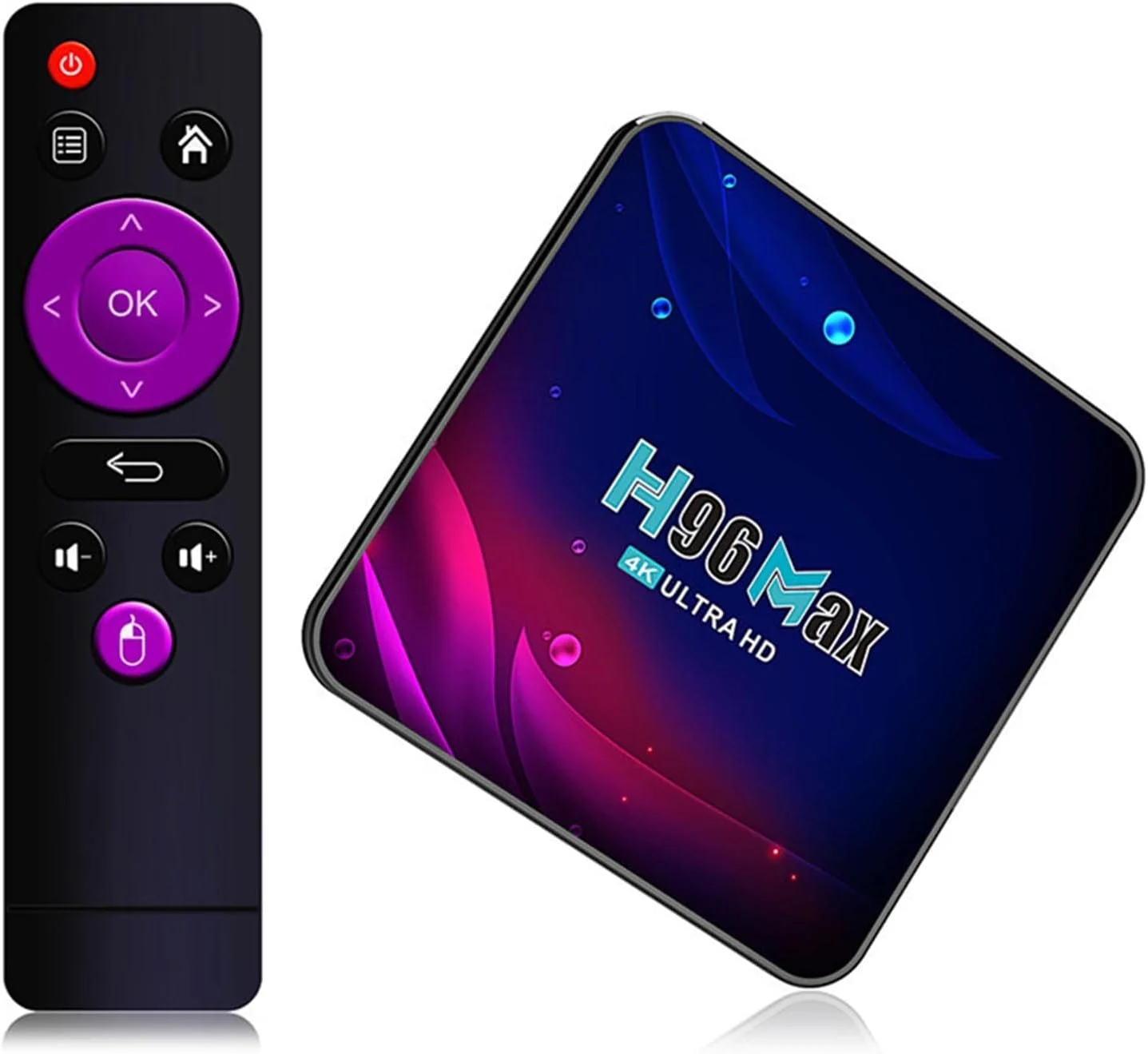 اندروید باکس LIROM مدل TV Box Andriod 11.0، مدل H96 Max RK3318 چهار هسته ای، اسمارت تی وی باکس با پشتیبانی از وای فای دوگانه 2.4G/5G، پشتیبانی از 4K 3D BT 4.0 H.265 Enternet USB 3.0، ست تاپ باکس مدیا پلیر هوشمند، 4 گیگابایت رم + 32 گیگابایت حافظه داخلی