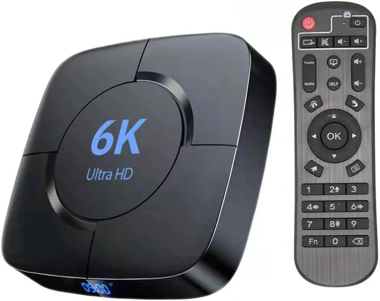 اندروید باکس LIROM مدل 10.0، پردازنده چهارهسته‌ای Allwinner H616 با معماری 64 بیتی Cortex-A53، وای فای دو بانده 2.4 گیگاهرتز/5 گیگاهرتز، رزولوشن 6K Ultra HD، بلوتوث 4.1، حافظه رم 2 گیگابایت + حافظه داخلی 16 گیگابایت