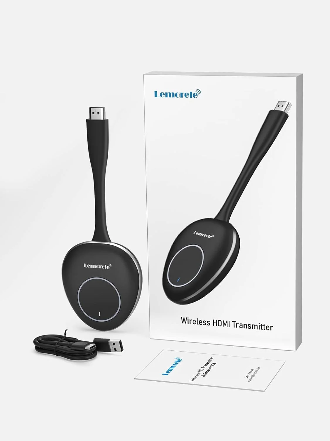 فرستنده HDMI بی سیم Lemorele برای کیت های فرستنده و گیرنده HDMI بی سیم برای انتقال ویدئو/صدا از لپ تاپ به HDTV