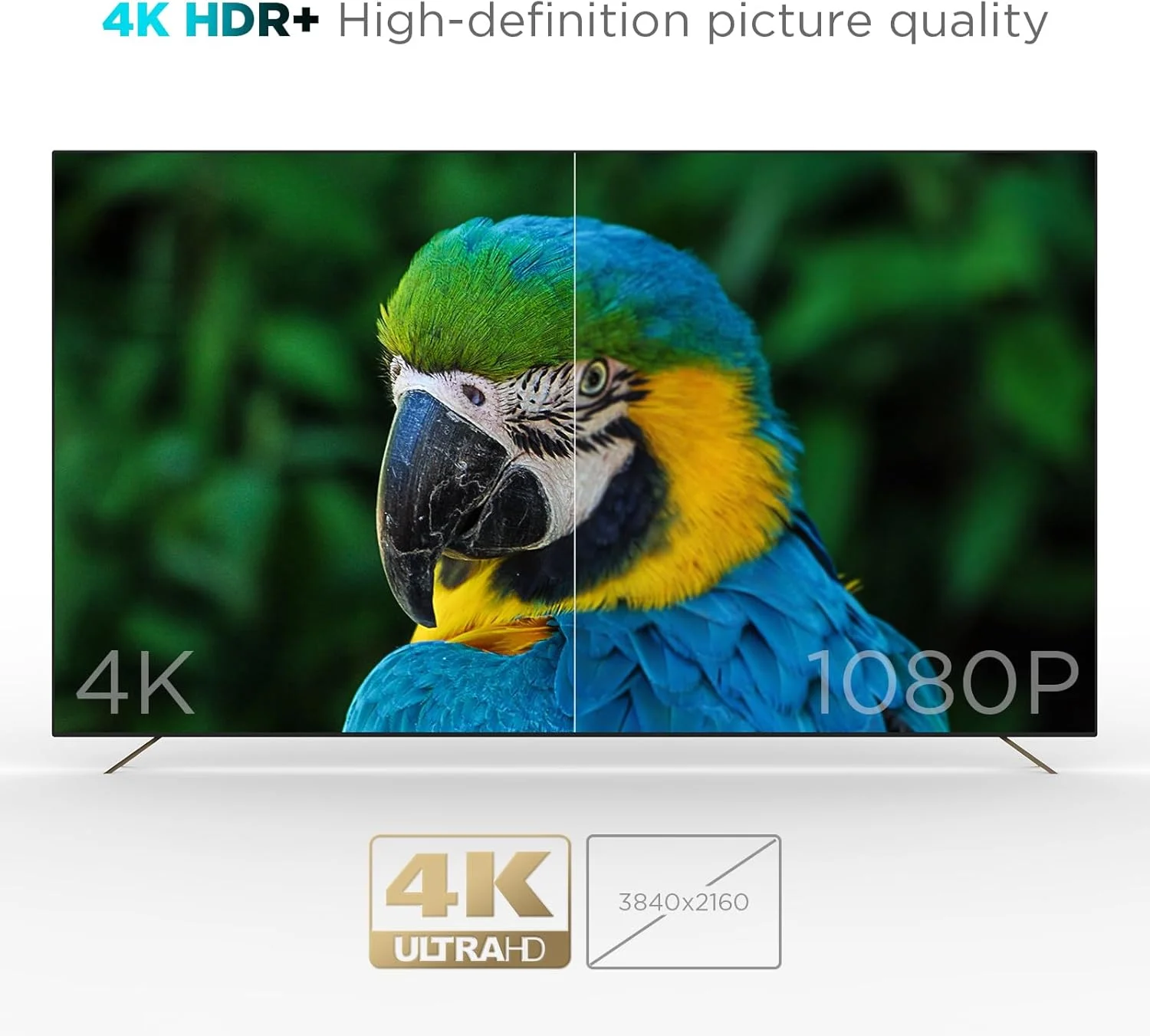 اندروید تی وی باکس KP1 دارای گواهینامه (4K)، کانال های اشتراکی رایگان، 2 گیگابایت رم 32 گیگابایت رام با جستجوی صوتی - پشتیبانی از Chromecast و Dolby Audio، بلوتوث 5.0 اسمارت باکس 2024 (سفید)