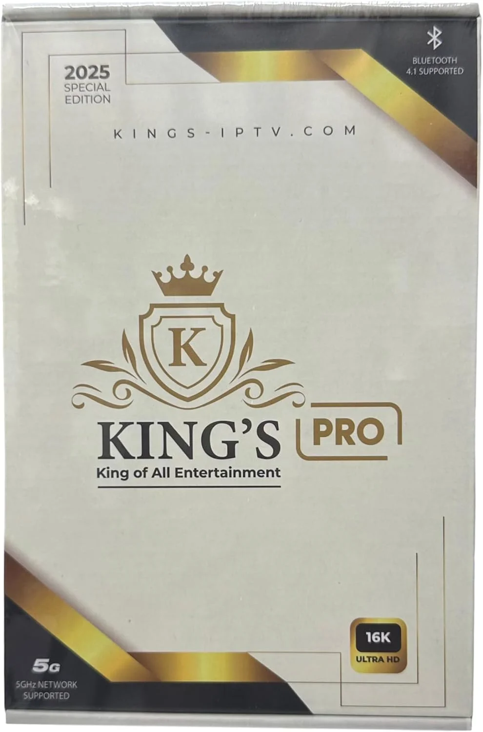 اندروید باکس King's Pro+، پشتیبانی از ویدئو 14K، نسخه ویژه 2025، همراه با ریموت کنترل و HDMI