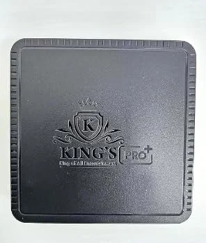 دستگاه تی وی باکس نسخه ویژه KING'S PRO PLUS 2024: کیفیت 14K Ultra HD، رم 32 گیگابایت، حافظه داخلی 512 گیگابایت، اندروید 14، اشتراک رایگان.