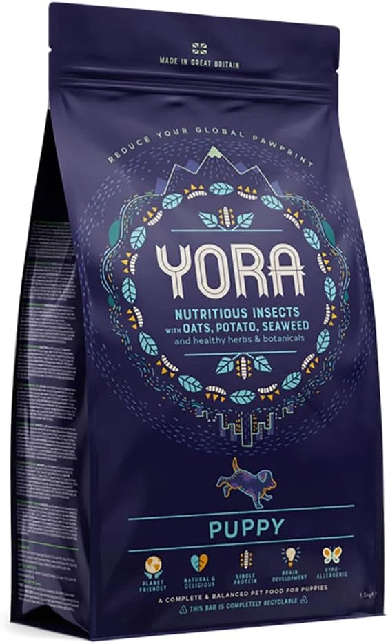 غذای خشک سگ با پروتئین حشرات برای توله سگ - 12 کیلوگرم