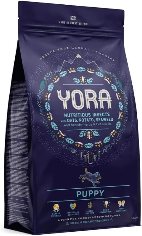 غذای خشک سگ با پروتئین حشرات برای توله سگ ها 1.5 کیلوگرمی