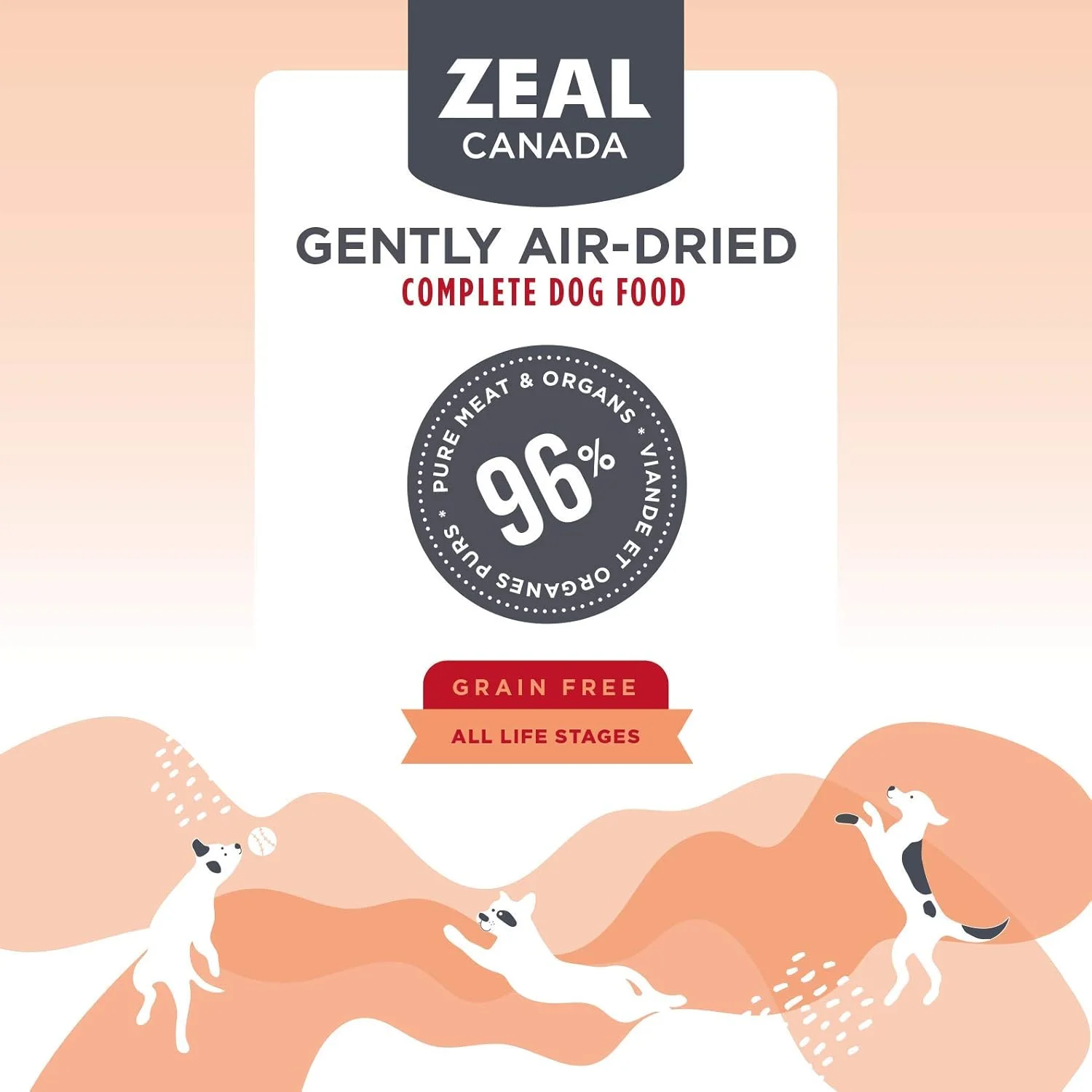 غذای خشک سگ با طعم گوشت گاو Zeal Air Dried - وزن 2.5 کیلوگرم