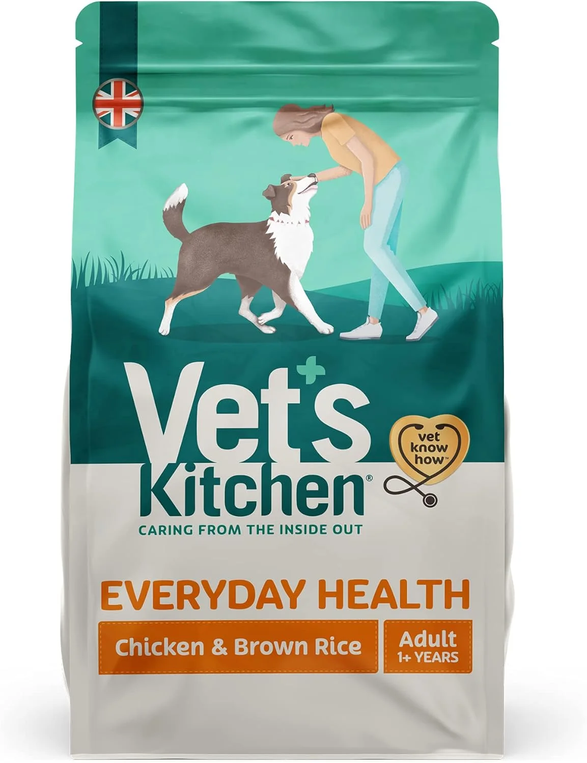 غذای خشک سگ بالغ با طعم مرغ و برنج قهوه ای وتز کیچن 3 کیلوگرمی