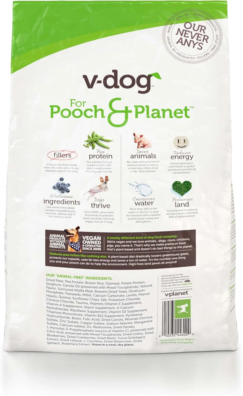 غذای خشک سگ نژاد کوچک وی-داگ، طعم مینی کیبل (2 کیلوگرم) | پروتئین گیاهی با تورین افزوده شده برای معده و پوست حساس | کاملا طبیعی، ساخت آمریکا