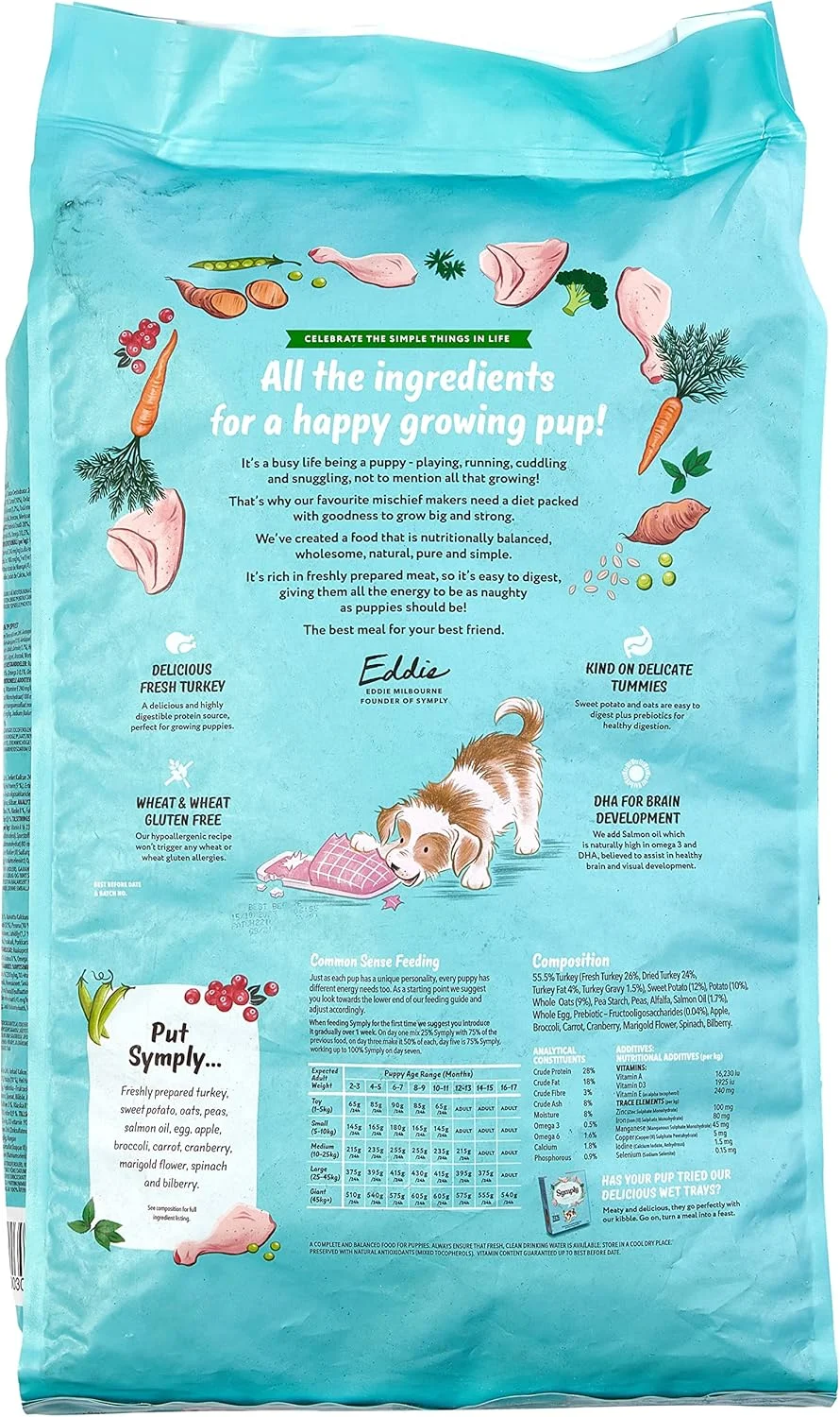 غذای خشک سگ نژاد کوچک سیمپلی با طعم بوقلمون تازه 6 کیلوگرمی