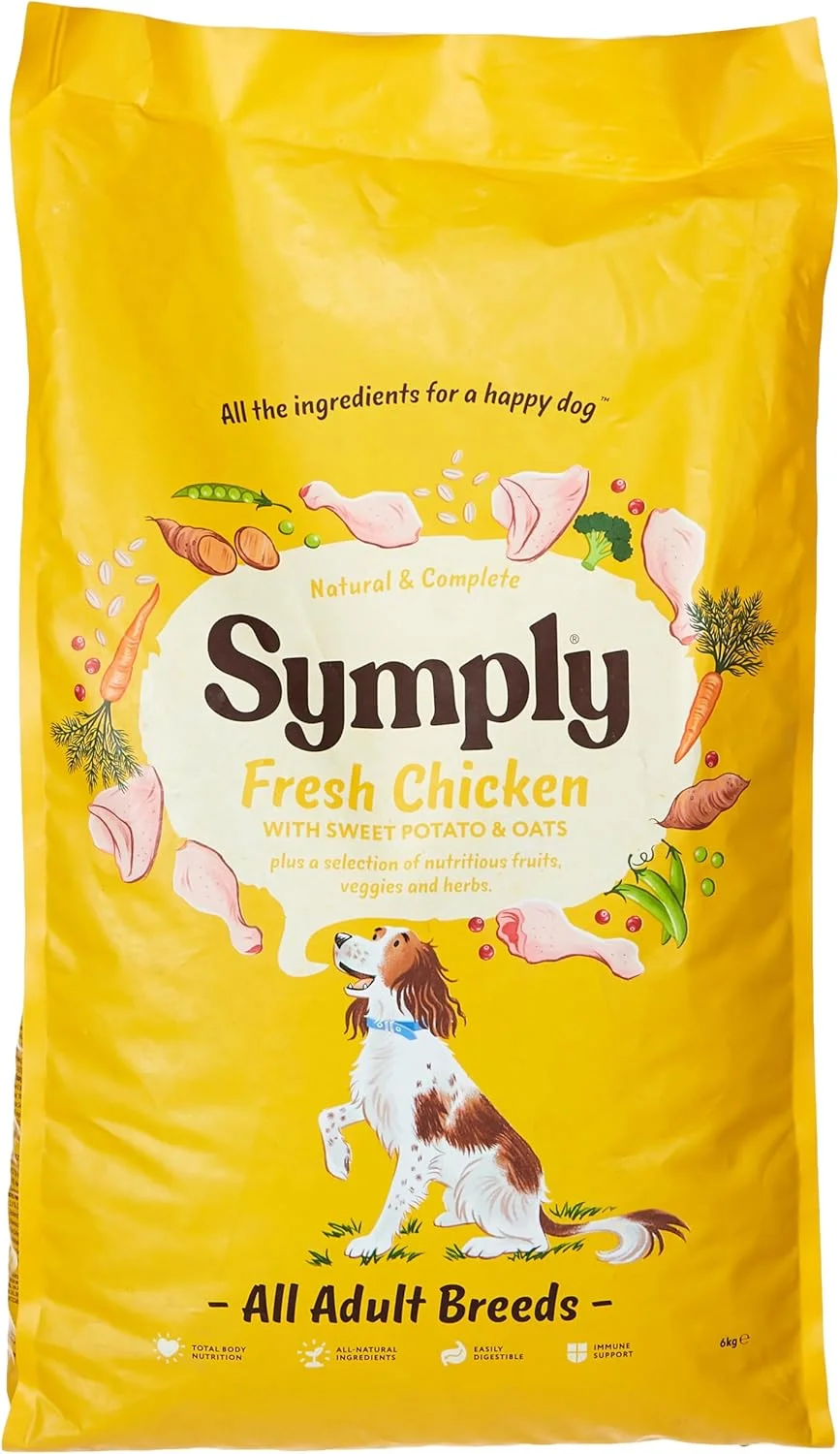 غذای خشک سگ بالغ سیمپلی با طعم مرغ تازه 6 کیلوگرمی