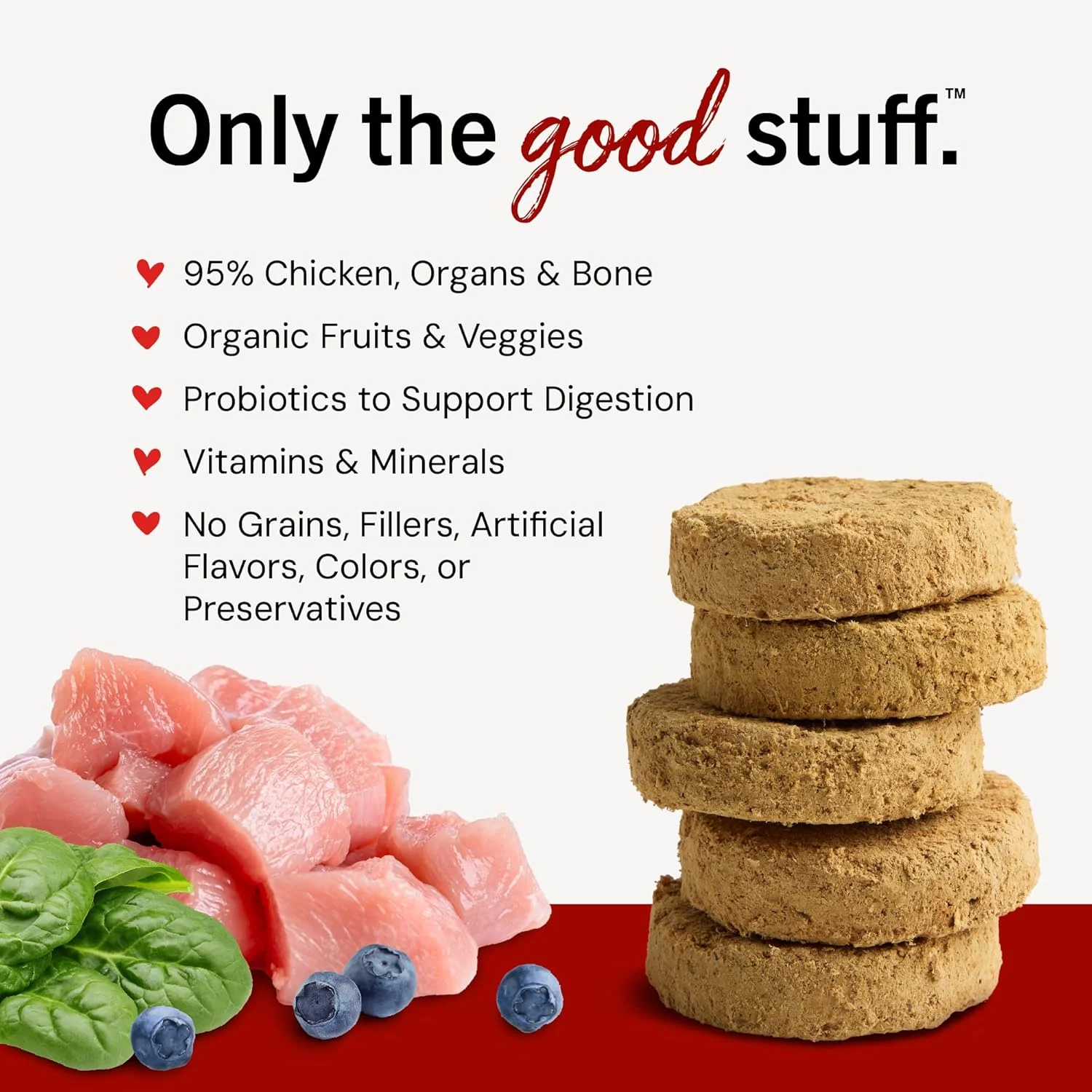 غذای سگ استلا و چوی، غذای خام خشک شده با طعم مرغ، 397 گرم