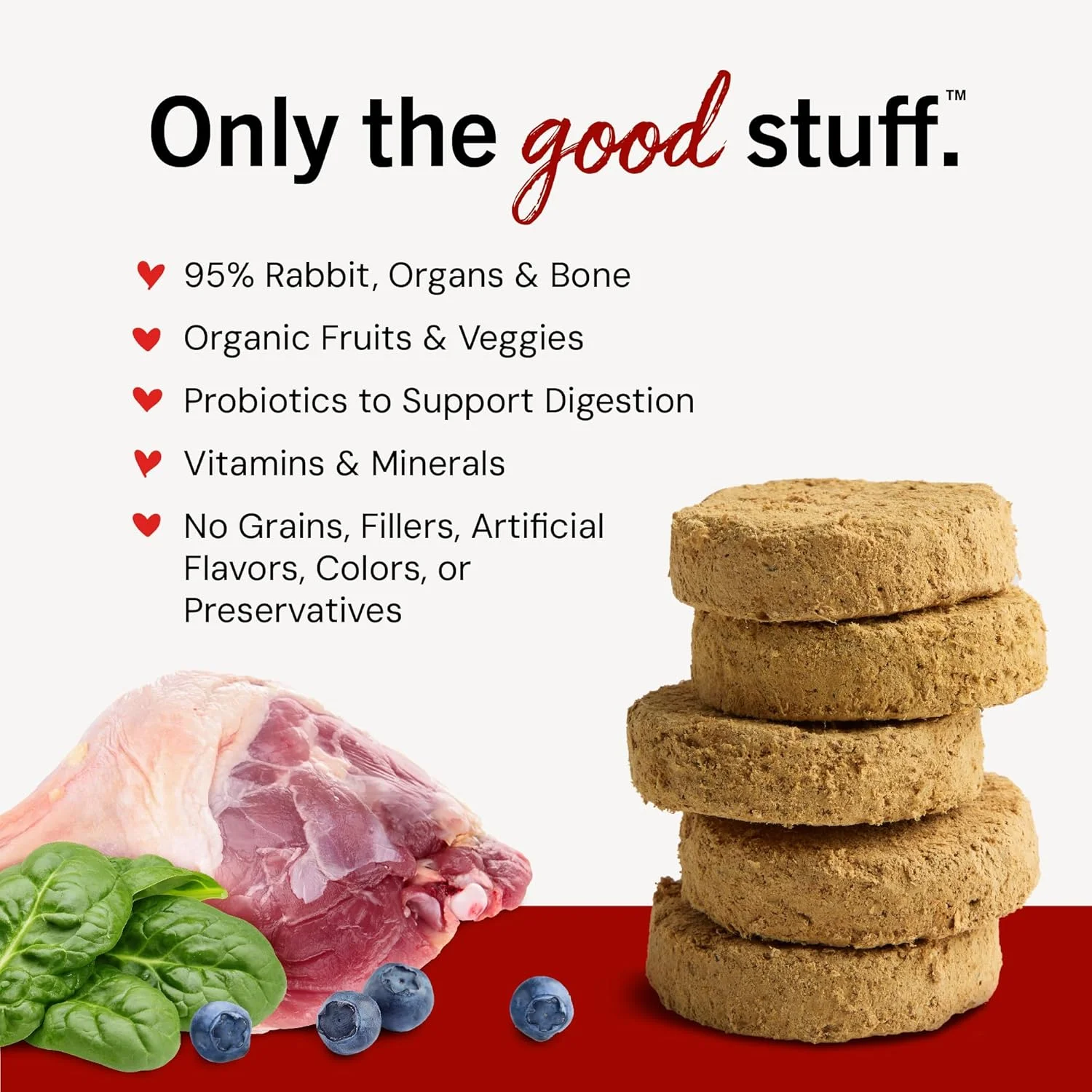 غذای سگ استلا و چوی، غذای کامل خرگوش منجمد شده، بسته 156 گرمی