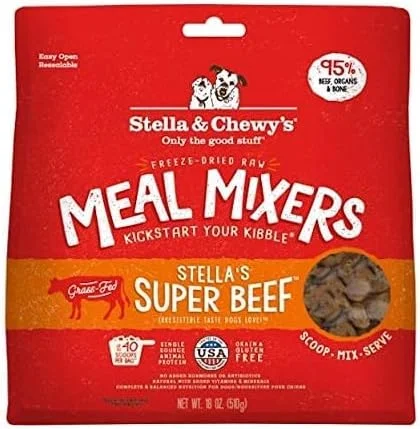 غذای سگ استلا و چوی - مخلوط کننده غذای خشک شده - سوپر بیف 8oz