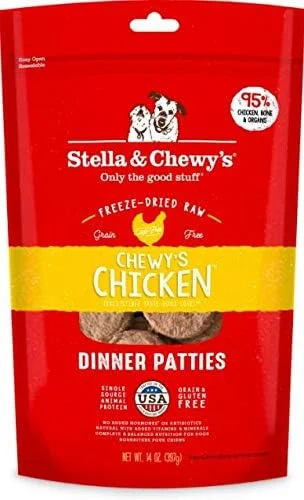 غذای سگ استلا و چوی، غذای خام خشک شده با مرغ