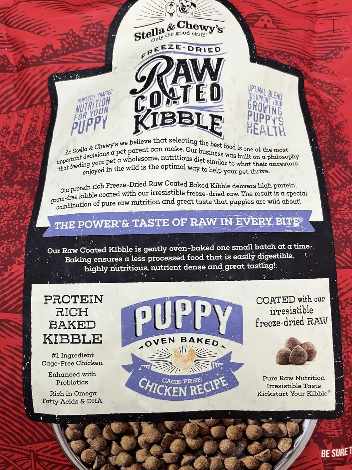 غذای خشک سگ استلا و چوی با روکش مرغ - مخصوص توله سگ - 10 کیلوگرم