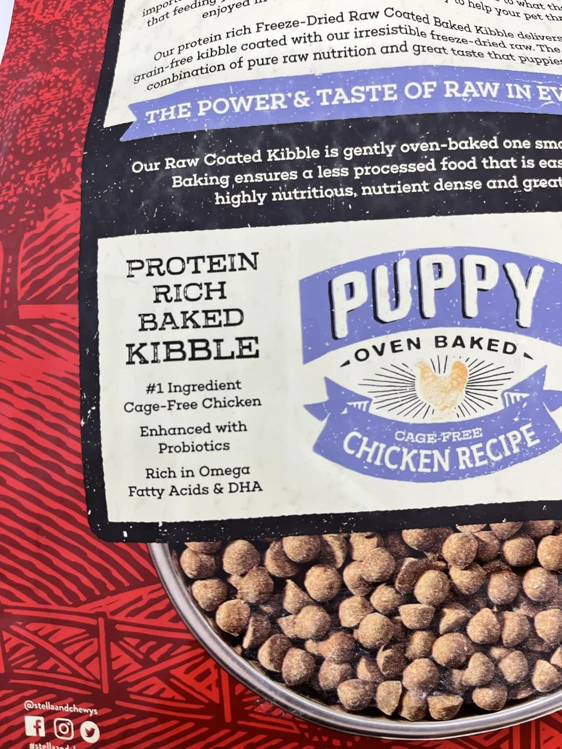 غذای خشک سگ استلا و چوی با روکش مرغ - مخصوص توله سگ - 10 کیلوگرم