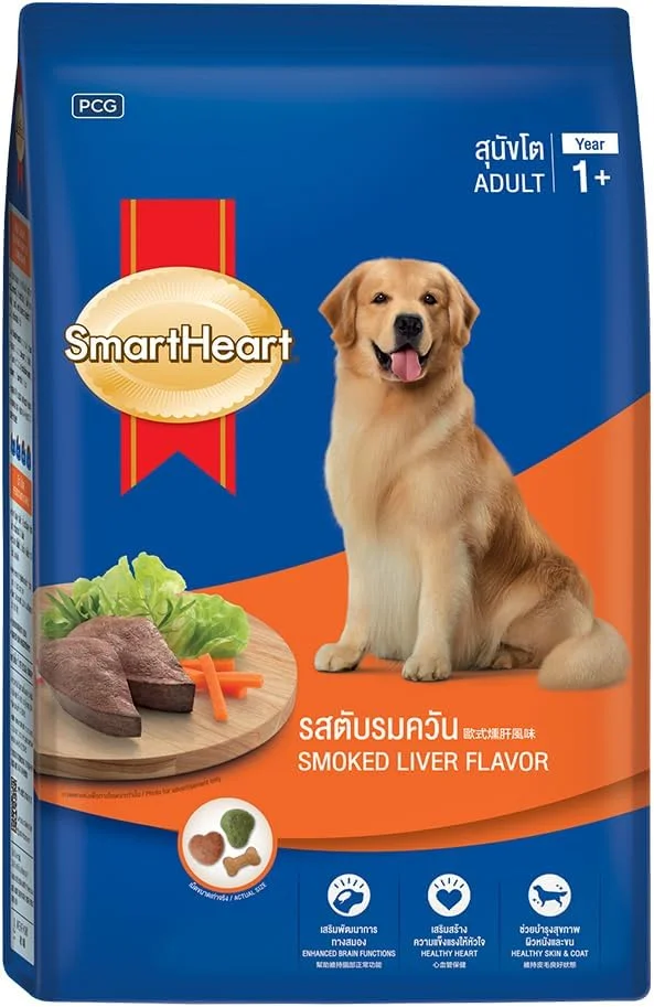 غذای خشک سگ بالغ اسمارت هارت طعم جگر دودی 3 کیلوگرمی