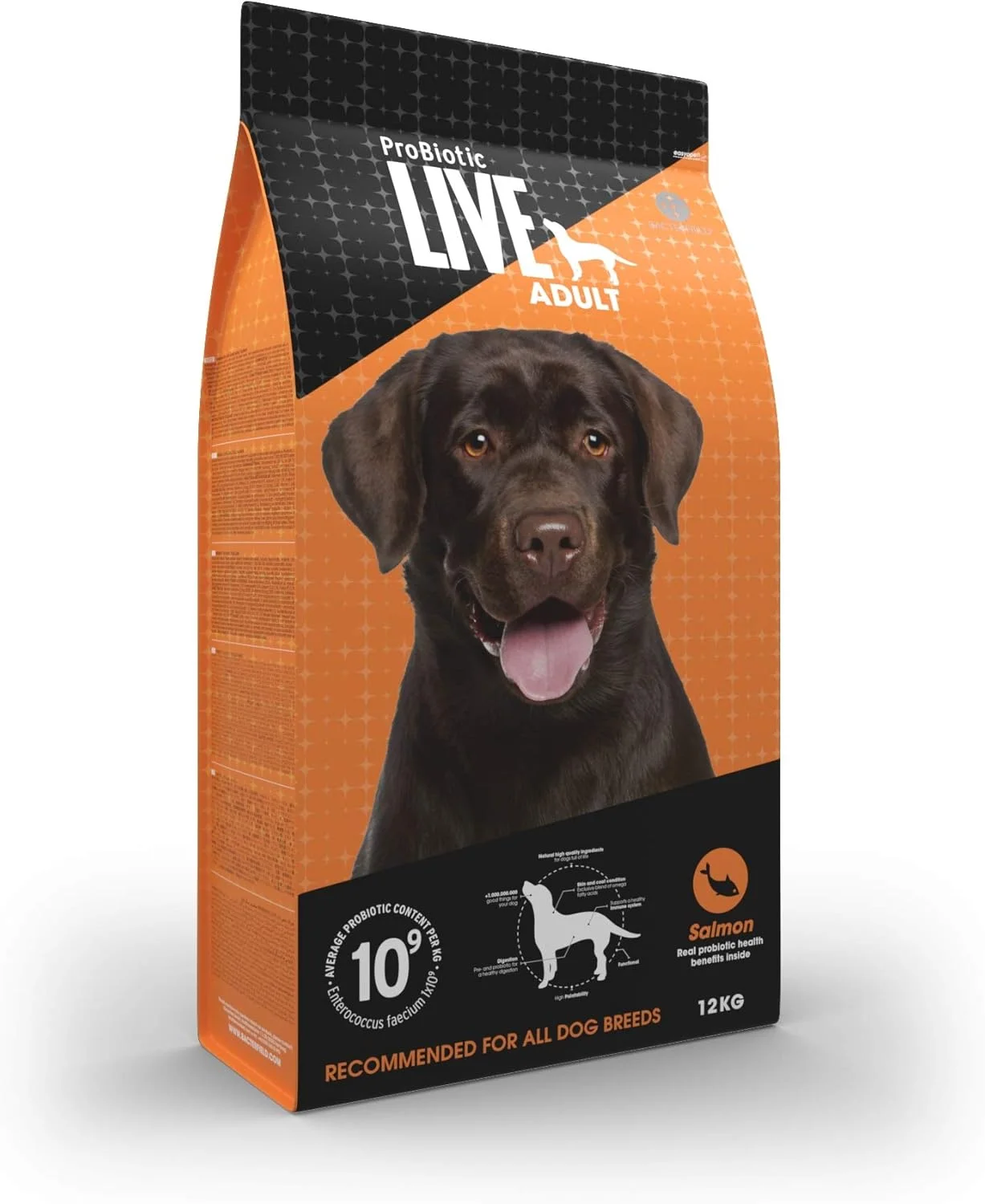 غذای خشک سگ بالغ (ماهی سالمون، 12 کیلوگرم)