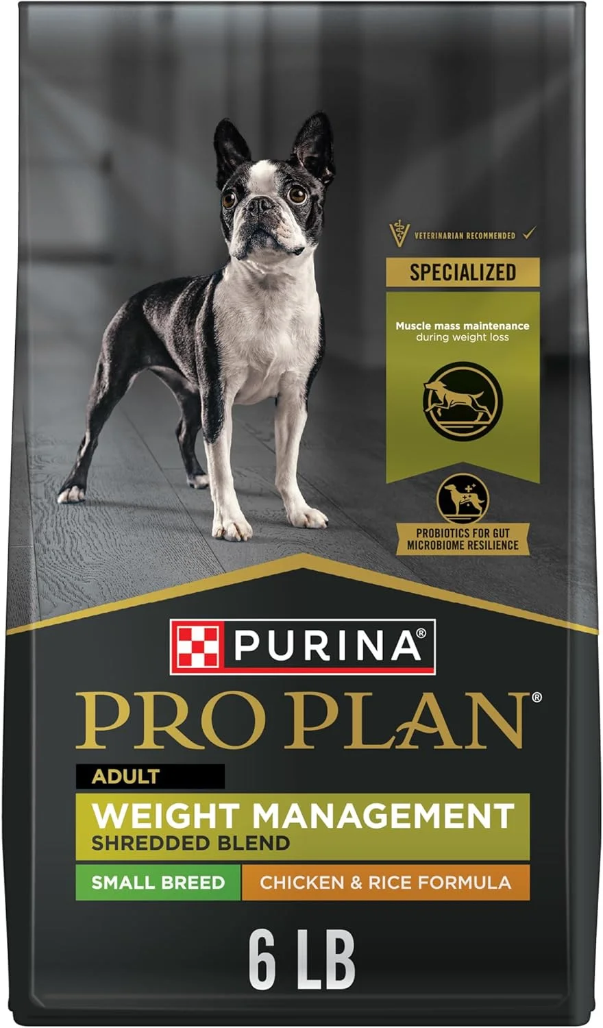 غذای خشک سگ نژاد کوچک Purina Pro Plan برای مدیریت وزن، مخلوط مرغ و برنج - کیسه 6 پوندی