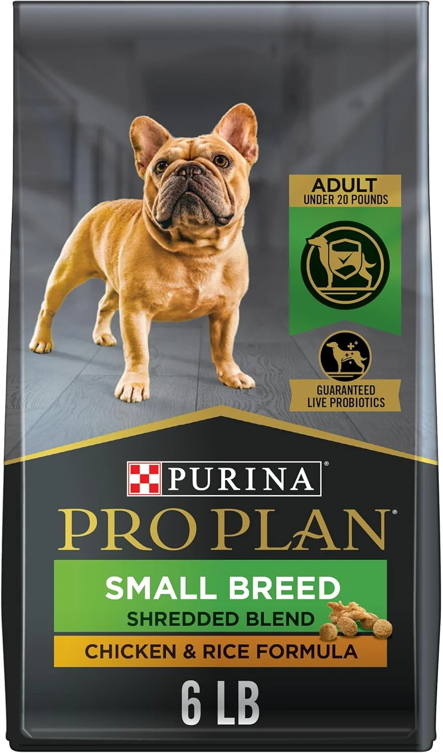 غذای سگ نژاد کوچک Purina Pro Plan با پروبیوتیک، مخلوط مرغ و برنج خرد شده - کیسه 6 پوندی