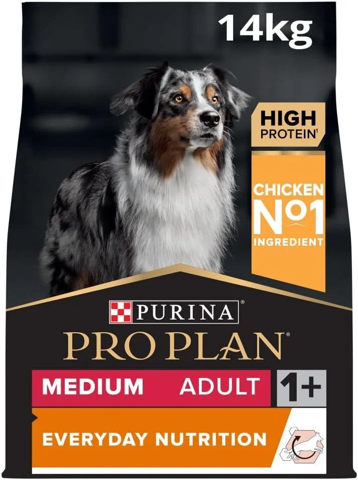غذای خشک سگ بالغ نژاد متوسط با طعم مرغ Purina Pro Plan Everyday Nutrition، 14 کیلوگرم