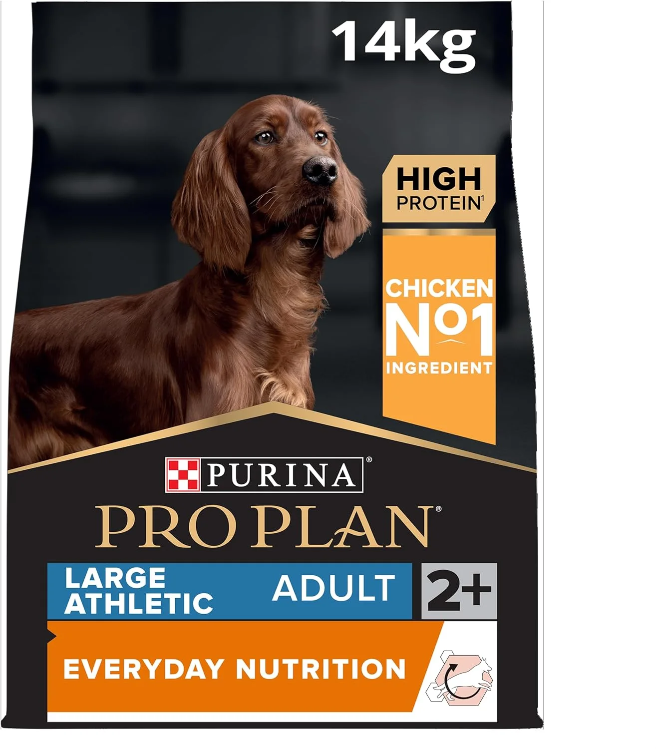 غذای خشک سگ بالغ نژاد بزرگ با اندام ورزشی Purina Pro Plan Everyday Nutrition، با طعم مرغ، 14 کیلوگرم