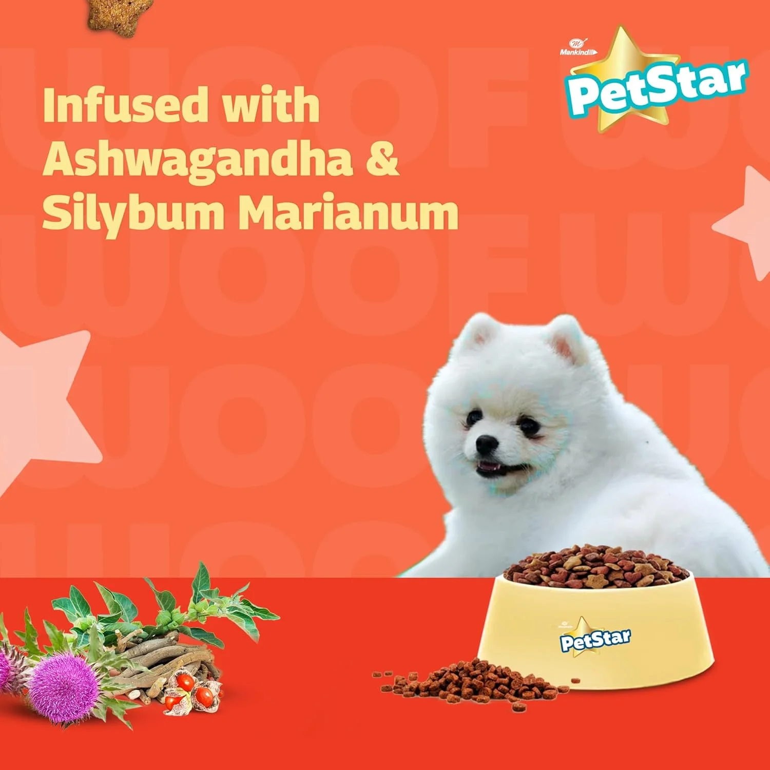 غذای خشک سگ توله برای توله سگ های در حال رشد ( ) 3 کیلوگرم + 3 کیلوگرم | طعم مرغ و گندم | برای پوشش براق و رشد | مواد طبیعی | بدون مواد نگهدارنده