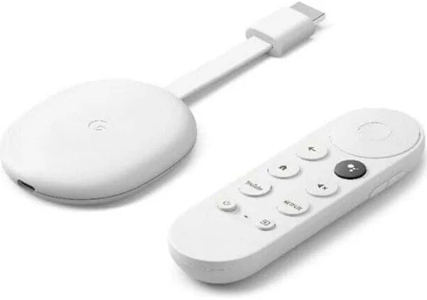 گوگل Chromecast با Google TV HD Snow GB (GA03131-GB)