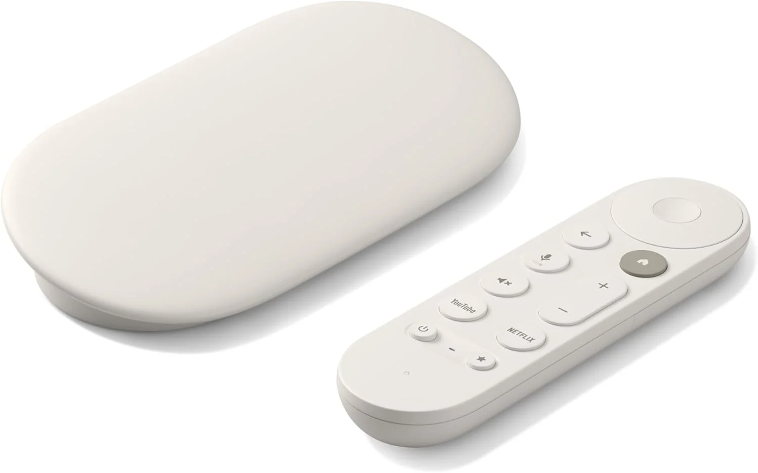 استریمر 4K Google TV - سرگرمی سریع با استریم و ریموت کنترل جستجوی صوتی - تماشای فیلم، سریال، تلویزیون زنده و نتفلیکس با کیفیت 4K HDR - کنترل خانه هوشمند - 32 گیگابایت حافظه داخلی - رنگ سفید