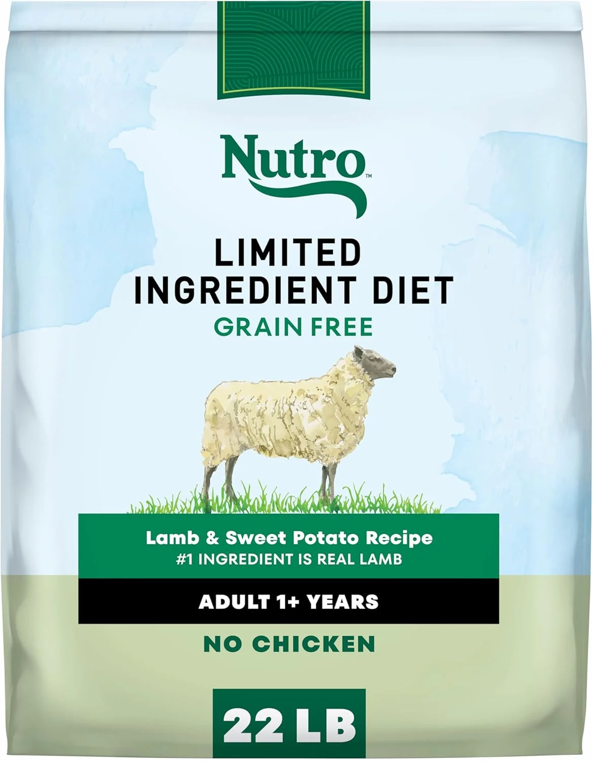 غذای خشک سگ بالغ با رژیم غذایی محدود NUTRO، طعم بره و سیب زمینی شیرین، کیسه 10 کیلوگرمی