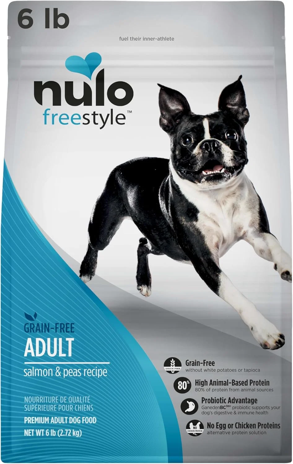 غذای خشک سگ بالغ نولو فری استایل، غذای خشک ممتاز و کاملا طبیعی بدون غلات با دانه های کوچک، حاوی پروبیوتیک BC30 برای هضم سالم و پروتئین بالا با منشا حیوانی بدون مرغ یا جایگزین تخم مرغ