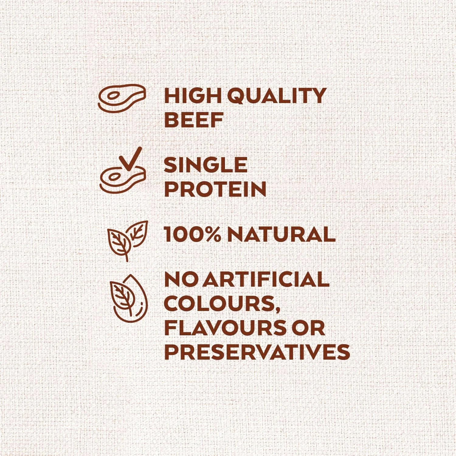 تکه های گوشت گاو 100% خشک شده Nature's Variety مناسب سگ های بالغ - بسته 6 عددی 50 گرمی