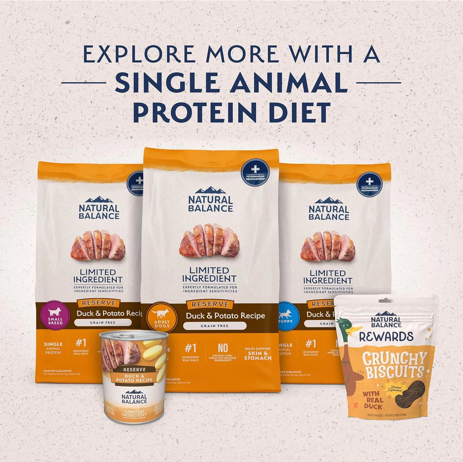 غذای خشک سگ با طعم اردک و سیب زمینی بدون غلات نچرال بالانس مناسب توله سگ - 10 کیلوگرمی