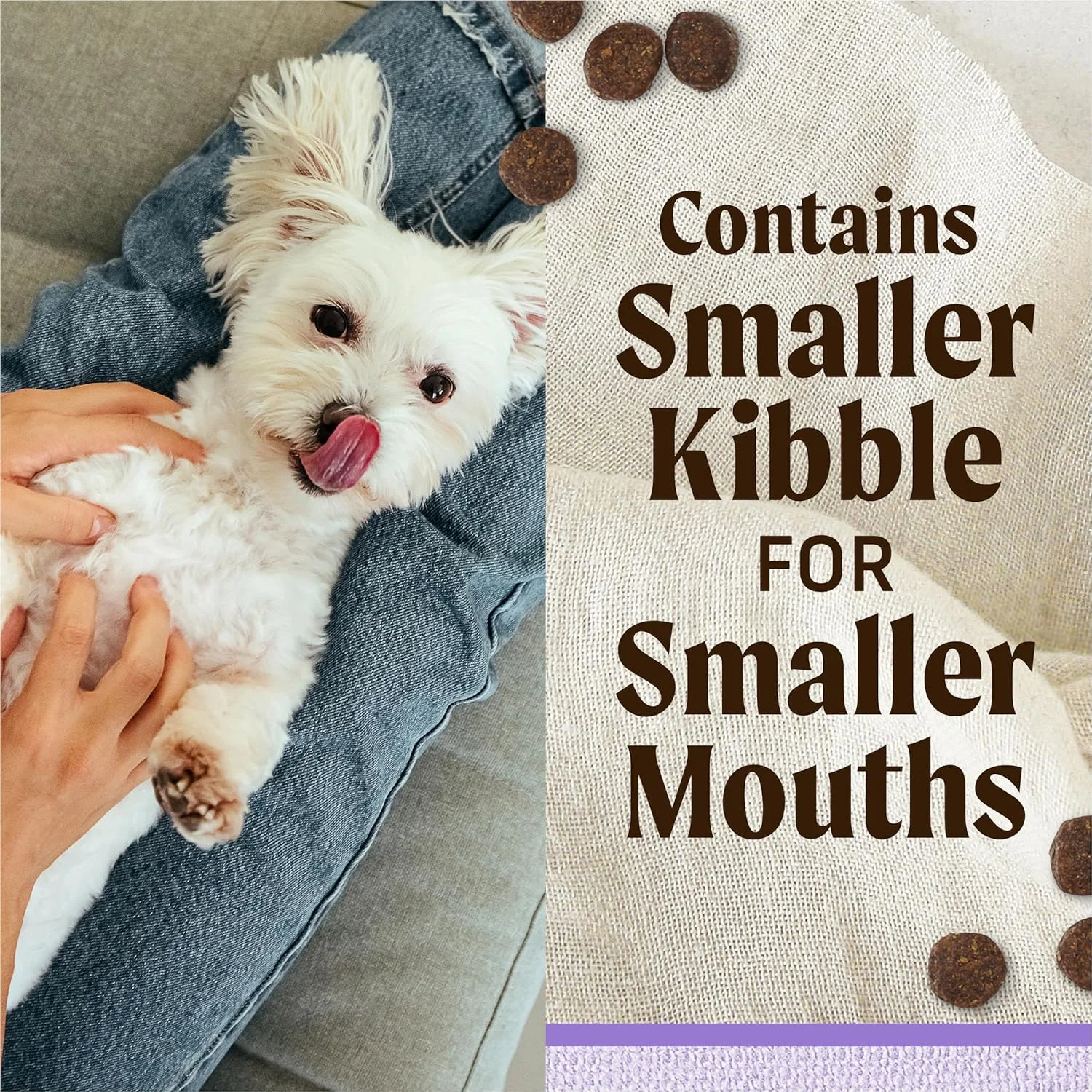 غذای خشک سگ نژاد کوچک بدون غلات مریک Lil' Plates، توله سگ با طعم مرغ واقعی + سیب زمینی شیرین - کیسه 4 پوندی