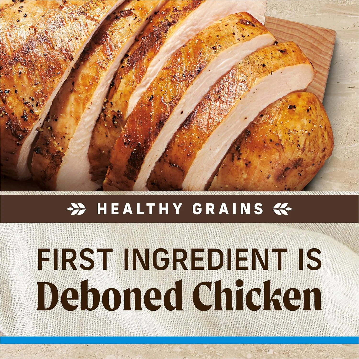 غذای خشک سگ نژاد بزرگ مریک با غلات سالم، غذای کامل و طبیعی برای سگ های بزرگ، طعم مرغ - کیسه 30 پوندی