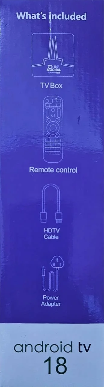 جعبه تلویزیون رویال پلاتینیوم 5G 16K نسخه 2024: سرگرمی خانگی نهایی با اشتراک رایگان 1 ساله