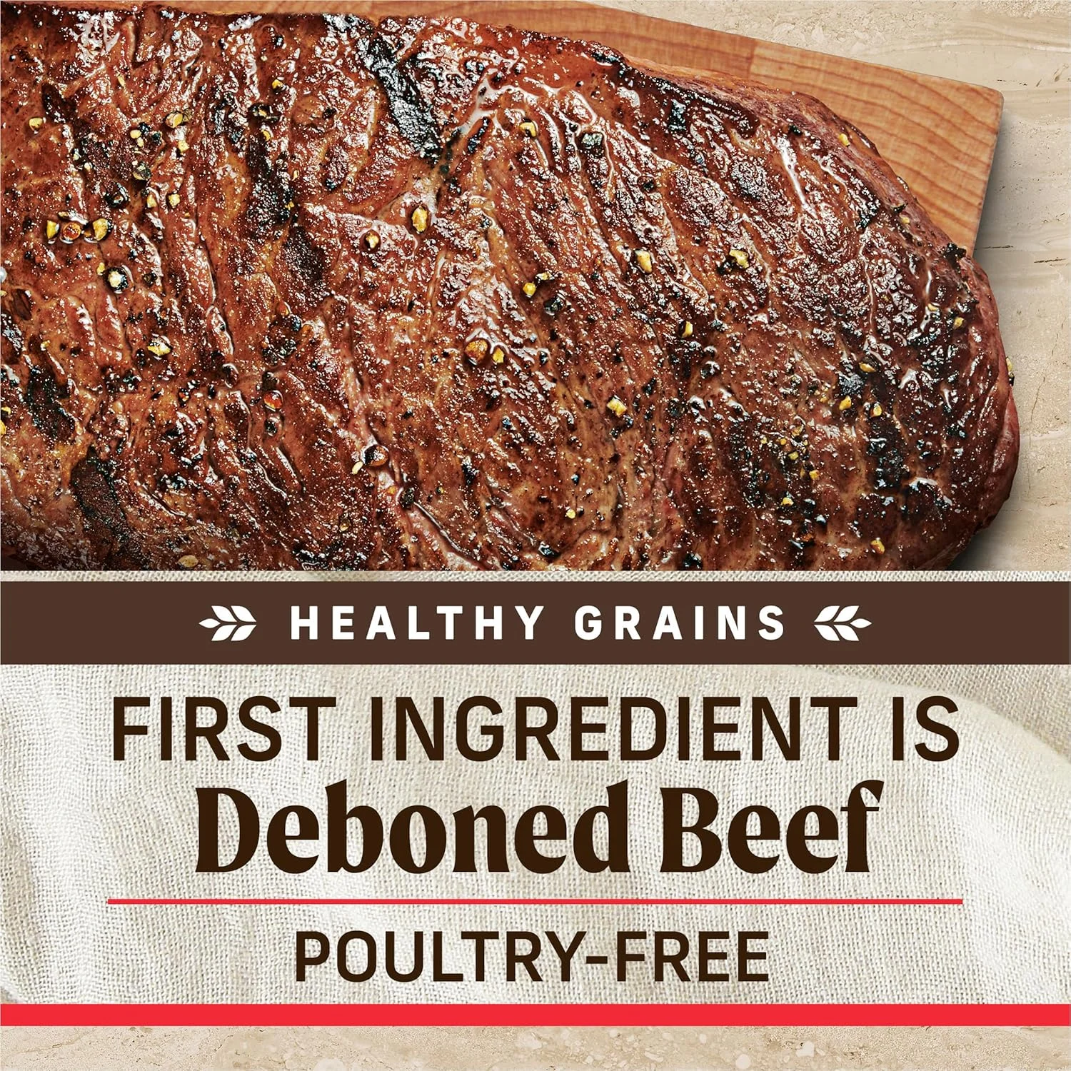 غذای خشک سگ مریک کلاسیک با غلات سالم، طعم گوشت گاو واقعی + برنج قهوه ای با غلات باستانی - کیسه 4 پوندی