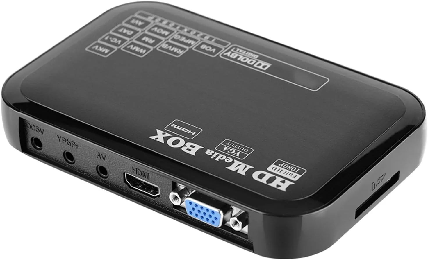 پخش کننده رسانه Gearwell، پخش کننده ویدئو، مینی باکس پخش کننده رسانه Full HD 1080P، پشتیبانی از USB MMC RMVB MP3 AVI MKV