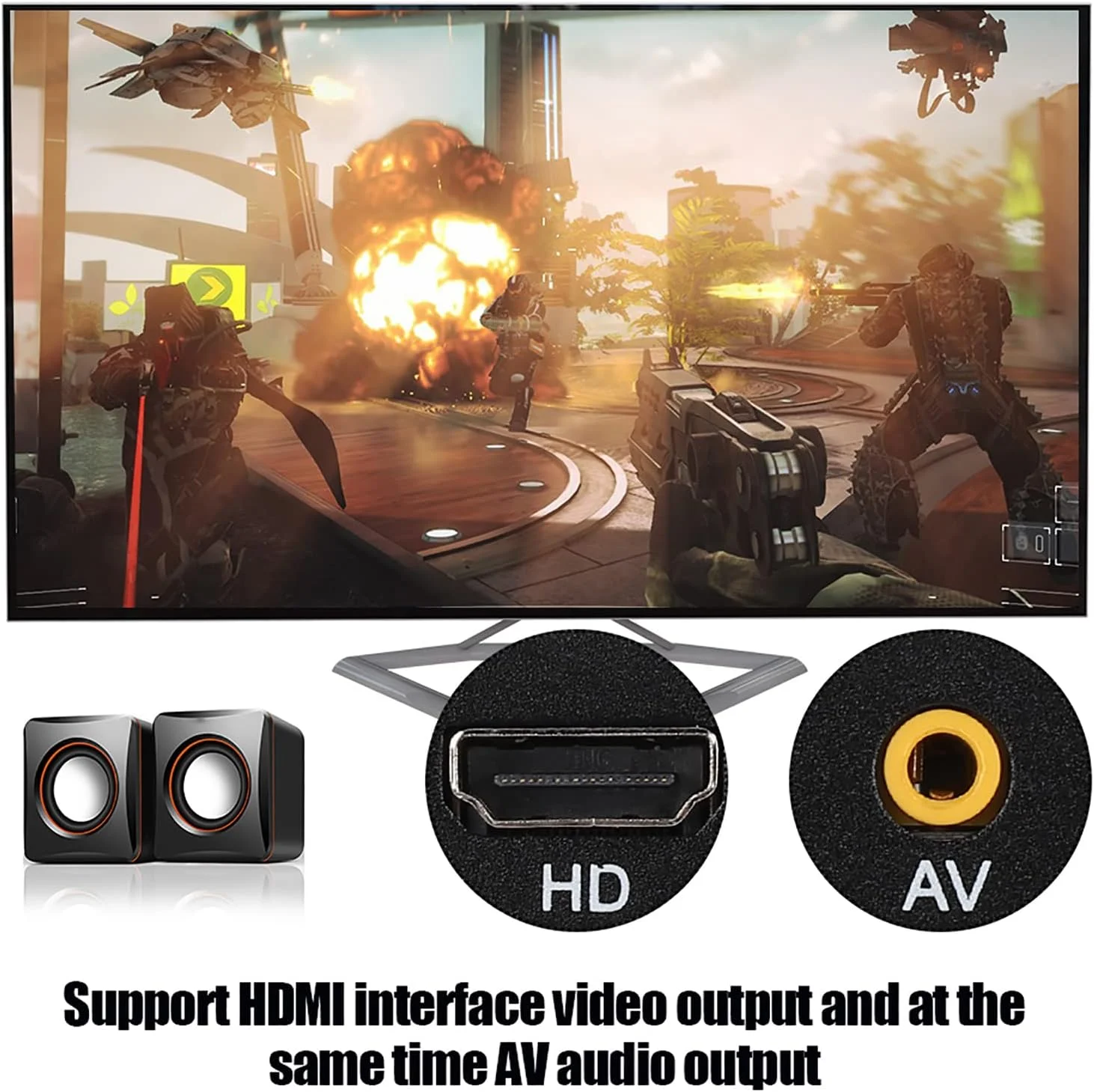 پخش کننده موزیک ویدیو 4K HDMI، پخش کننده رسانه دیجیتال USB فول اچ دی، پخش کننده چند رسانه ای جهانی برای اندروید، پخش کننده صوتی جهانی قابل حمل چند منظوره (UK)