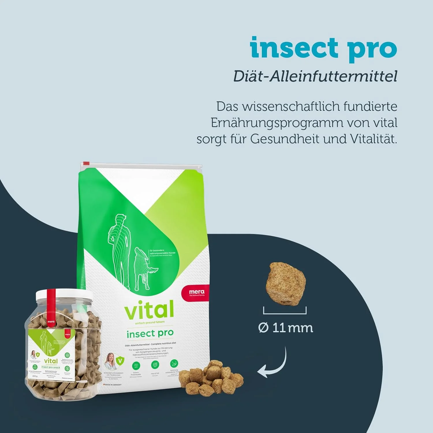 غذای خشک سگ مراویتال Insect Pro، مناسب برای سگ های دارای آلرژی و مشکلات پوستی 3 کیلوگرم